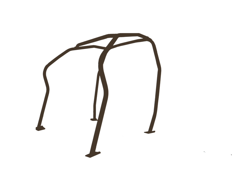 SAITO ROLLCAGE FRONT FOUR POINTS STEEL FOR HONDA INTEGRA DB8