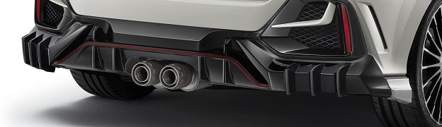 MUGEN REAR UNDER SPOILER BLACK PEARL  For HONDA CIVIC TYPE R FK8 84111-XNCF-K1S0-CB