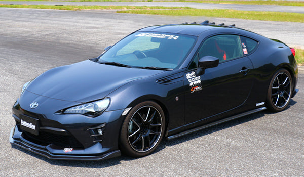 CHARGE SPEED BOTTOMLINE TYPE-1 SET OF 3-PIECES FRONT SIDE REAR SPOILERS FRP FOR TOYOTA 86 ZN6 KOUKI CAHRGESPEED-00060