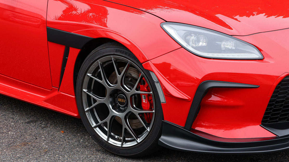 SARD GT1 FRONT FENDER CANARD SET SPARK RED FOR TOYOTA GR86 ZN8 81116