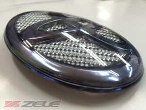 ZELE CARBON HYBRID EMBLEM COVER REAR BLUE SMOKE BLACK FOR TOYOTA 86 ZN6 ZENKI ZELE-00042