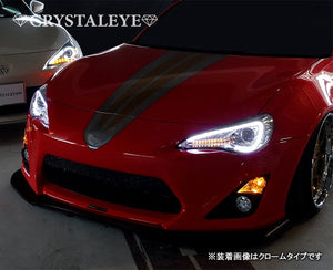 CRYSTAL EYE LED LIGHT BAR HEADLIGHT V2 EARLY MODEL GENUINE HID VEHICLES BLACK FOR TOYOTA 86 ZENKI HID CAR SUBARU BRZ ZENKI HID CAR J003