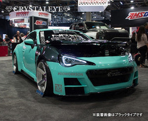 CRYSTAL EYE LED LIGHT BAR HEADLIGHT V3 FOR HALOGEN VEHICLES WITH FLOWING TURN SIGNALS, BLACK FOR TOYOTA 86 HALOGEN CAR SUBARU BRZ HALOGEN CAR J164