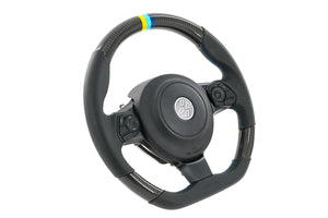 GREDDY STEERING WHEEL WITH 3-COLOUR STITCHING BLACK CARBON FOR TOYOTA 86 ZN6 KOUKI 16610002