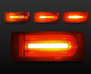 CRYSTAL EYE LED TAIL, CURRENT LOOK, SEQUENTIAL TURN SIGNALS, RED CLEAR FOR MERCEDES BENZ G-CLASS GELÄNDE 07-17Y D084-RC