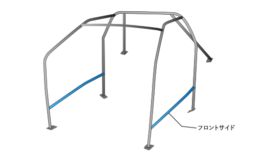 OKUYAMA DASH ROLL CAGE STEEL 8P For NISSAN 180SX R P S13 721-112-1