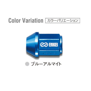 ENKEI PERFORMANCE DURALUMIN WHEEL LOCK AND NUT BLUE ANODIZED M12X1.25 4PCS EKN3BL-4P