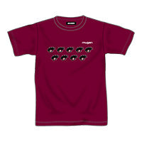 MUGEN BURGUNDY MUGEN 9 COMMANDER EYE T-SHIRT XLarge  For UNIVERSAL FITTING 90000-XYK-602B-V5