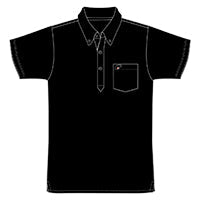 MUGEN BLACK COMMANDER EYE POLO SHIRT Large  For UNIVERSAL FITTING 90000-XYK-632A-K4