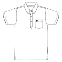 MUGEN WHITE COMMANDER EYE POLO SHIRT XLarge  For UNIVERSAL FITTING 90000-XYK-632A-W5