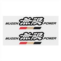 MUGEN BLACK POWER STICKER A MEDIUM  For UNIVERSAL FITTING 90000-YZ5-311A-K3