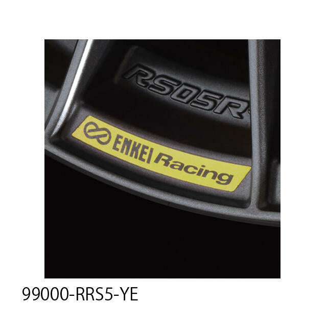 ENKEI RACING REVOLUTION RIM STICKER YELLOW 99000-RRS5-Y