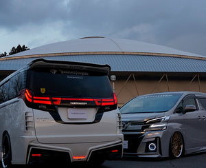 CRYSTAL EYE FIBER LED REAR GARNISH FOR TOYOTA ALPHARD 30 ZENKI T011BK