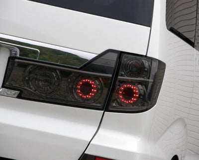 CRYSTAL EYE FUGA GT-R TYPE VULCAN LED TAIL LAMP (SMOKED) FOR TOYOTA ALPHARD 10 ZENKI J020SM