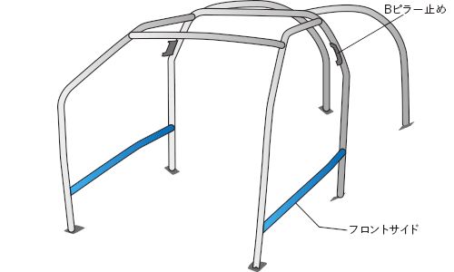 OKUYAMA DASH ROLL CAGE STEEL 8P  For SUZUKI JIMNY JB23W 727-610-1