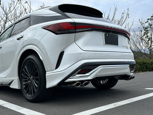 EXART ONE MUFFLER GRAPHITE METALLIC OVAL TAIL (110MM X 70MM 4 PIECES) EXHAUST EXHAUST FOR LEXUS RX450H+ 6LA-AALH16 A25A-FXS EA02-LX115-G