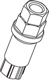 KYO-EI MONOLITH BOLT DEDICATED ADAPTER (1PC) FOR  A-128-2