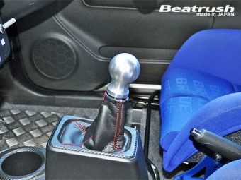 LAILE BEATRUSH ALUMINUM GEAR KNOB TYPE B CORD RED For SUZUKI ALTO WORKS HA36S A98504AR-B