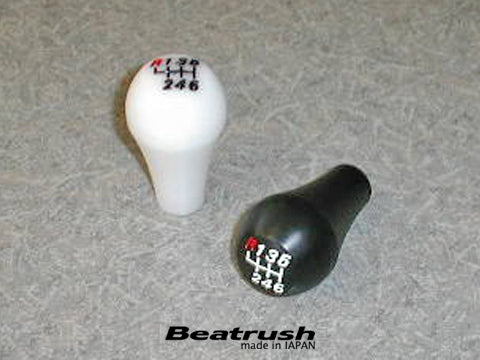 LAILE BEATRUSH JURACONR GEAR KNOB TYPE D M12x1 25P 5S WHITE A91212W-D5