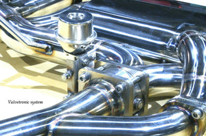 KREISSIEG F1 SOUND VALVETRONIC EXHAUST SYSTEM TITANIUM FLOATING CURL TAIL SANDBLASTED KSG LOGO MARK FOR ABARTH 124 SPIDER 6AT AB124-1-TITANIUM
