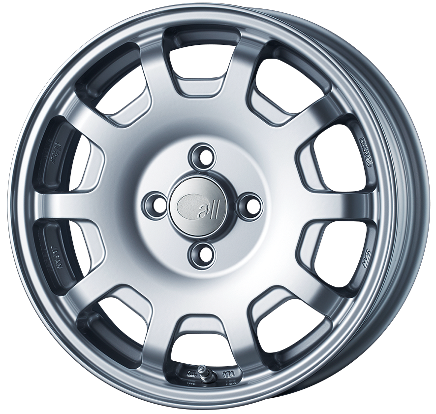 ENKEI ALL ALL FOUR -KCR- 15X5J 100X5 45 SPARKLE SILVER ENKEI-01665