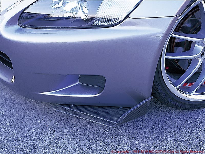 FEEL'S HONDA TWINCAM TWILL CARBON FRONT BUMPER SIDE FINS FOR HONDA S2000 AP2 FEELS-00926