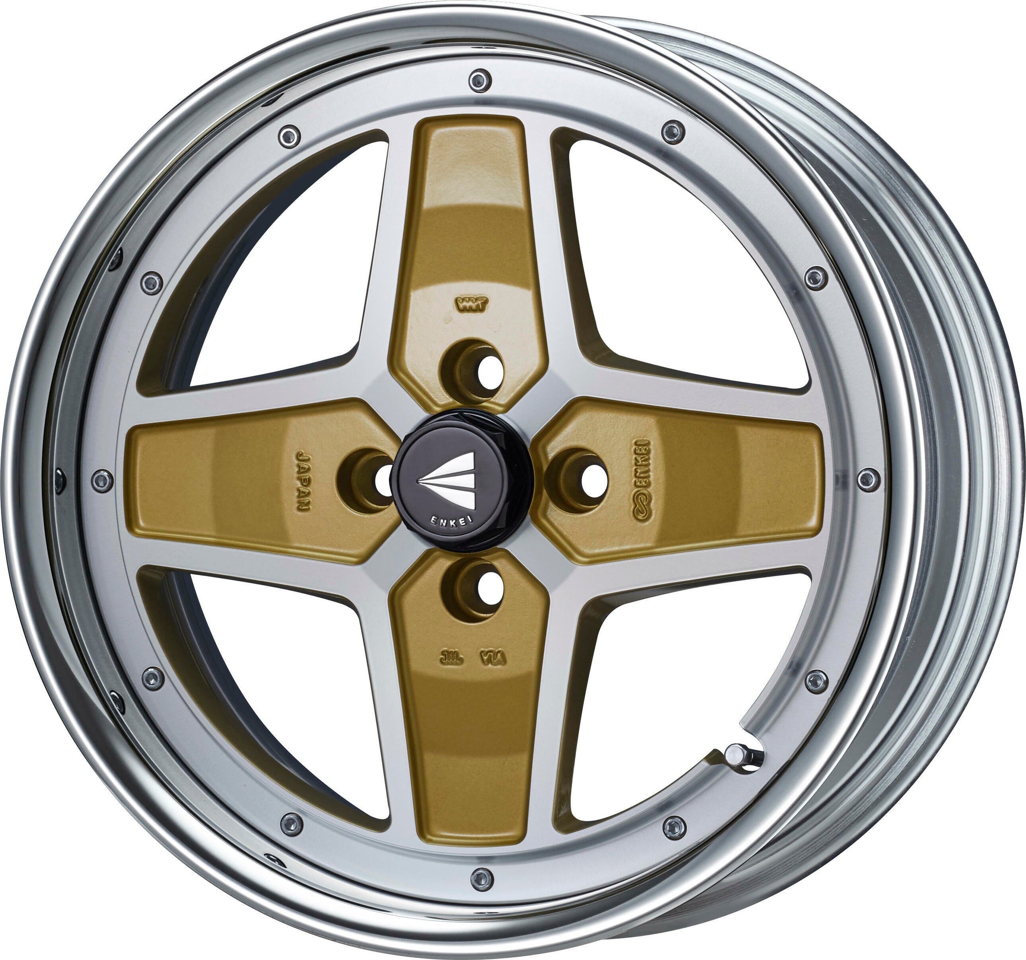 ENKEI ENKEI NEO CLASSIC APACHE2 NEO LO DISK 17X7J 100X4 45~25 MACHINING GOLD ENKEI-01359