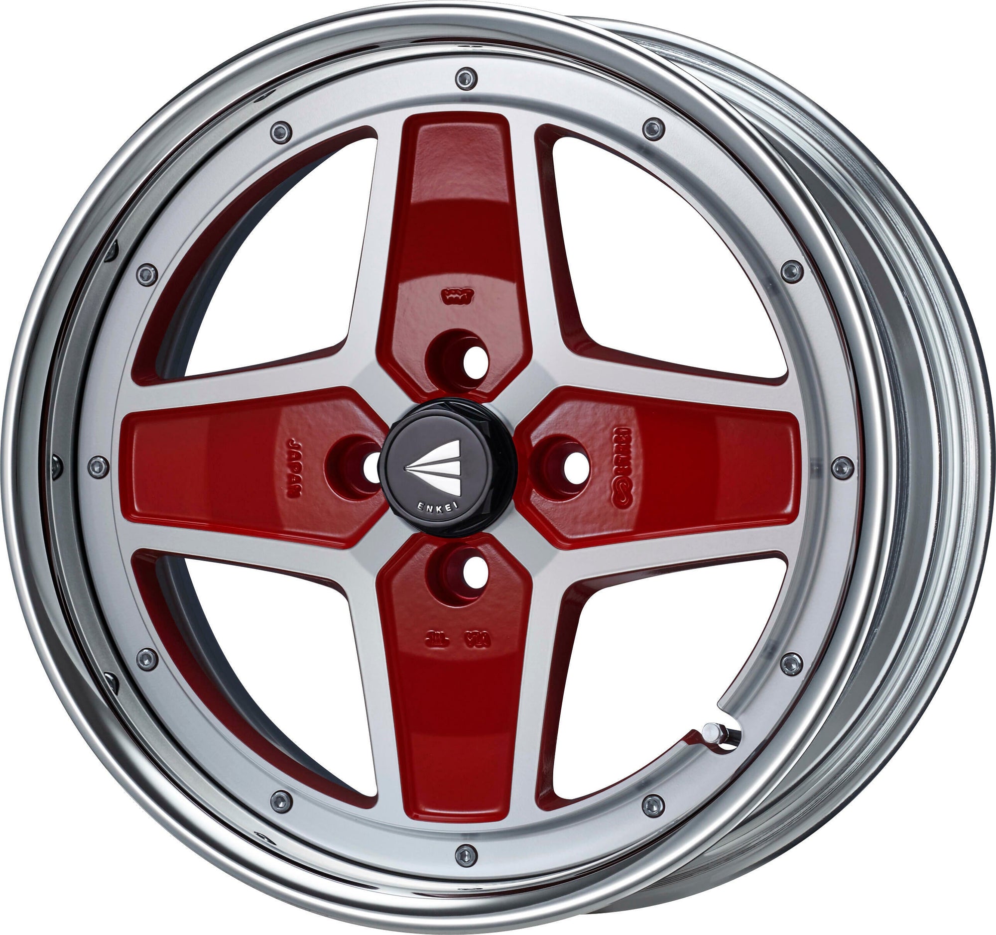 ENKEI ENKEI NEO CLASSIC APACHE2 NEO LO DISK 17X6J 100X4 45~35 MACHINING RED ENKEI-01349