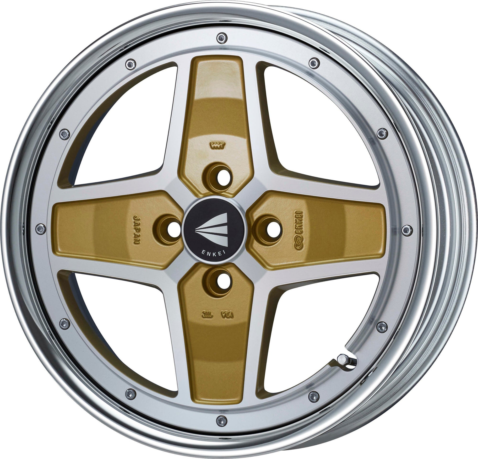 ENKEI ENKEI NEO CLASSIC APACHE2 NEO HI DISK 16X8J 100X4 45~0 MACHINING GOLD ENKEI-01381