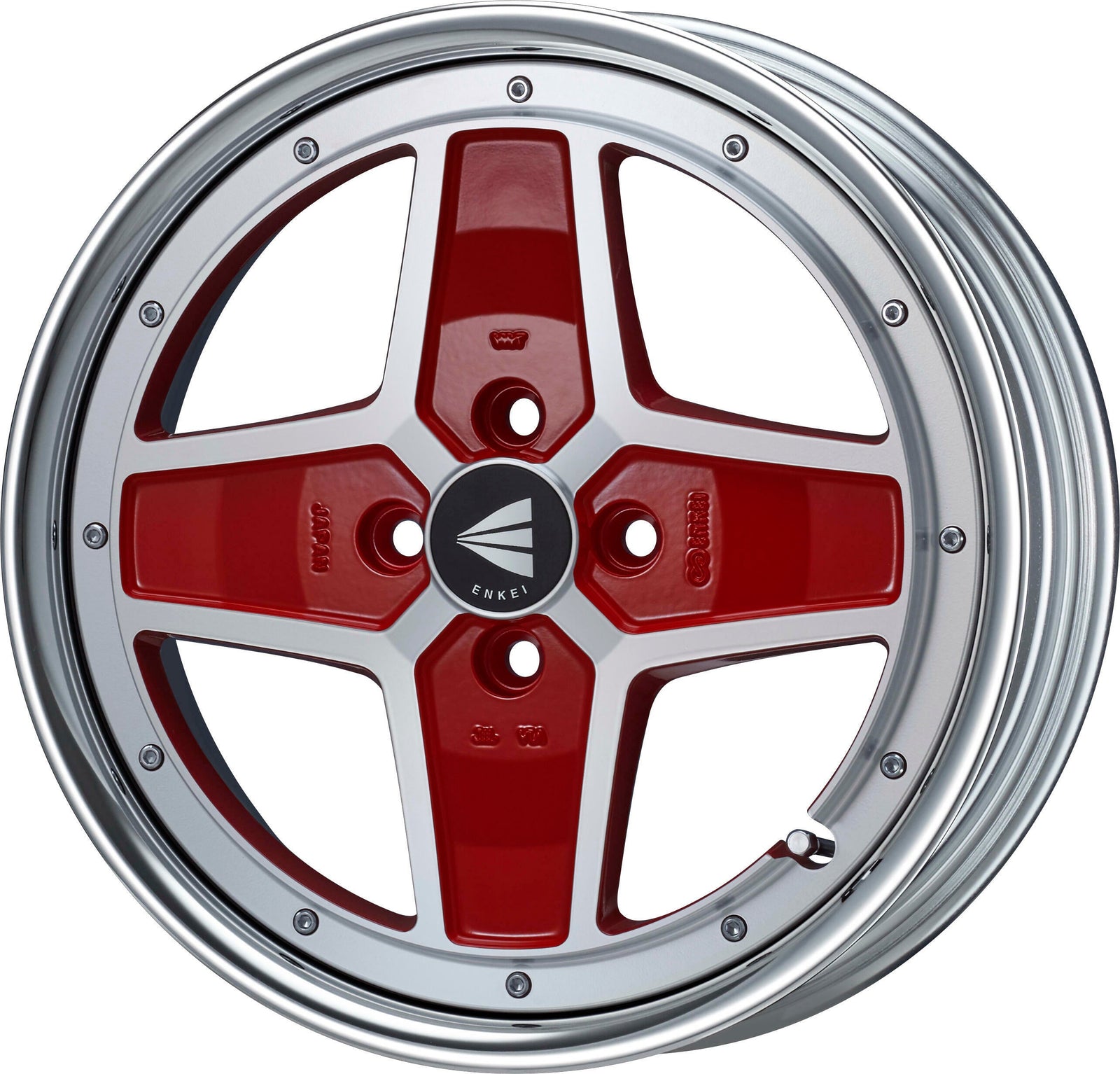 ENKEI ENKEI NEO CLASSIC APACHE2 NEO HI DISK 17X8.5J 100X4 45~5 MACHINING RED ENKEI-01393