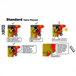 RAYS APEX DESIGN RAPID PRECISION STD AIR VALVE 4PC SET 6505AX0202001