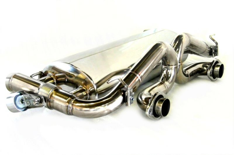 KREISSIEG FIRST CATBACK F1 SOUND VALVETRONIC EXHAUST SYSTEM STAINLESS STEEL BILLET FLOATING CURL TAIL SANDBLAST KSG LOGO MARK FOR ASTON MARTIN DB9 2004 - 2011 ASDB9-02-STAINLESSBILLET