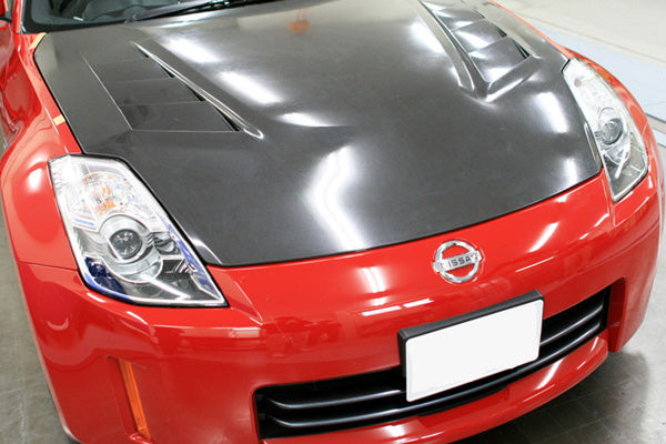 AUTOBACS ASM YOKOHAMA ASM I.S.DESIGN AERO BONNET CFRP FOR NISSAN FAIRLADY Z Z33 KOUKI VQ35HR ASM-Z330001