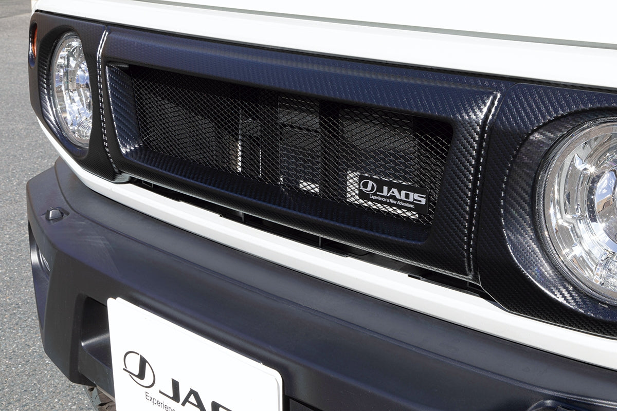 JAOS FRONT GRILLE CARBON LOOK FOR SUZUKI JIMNY NOMADE JC74 B061513CL