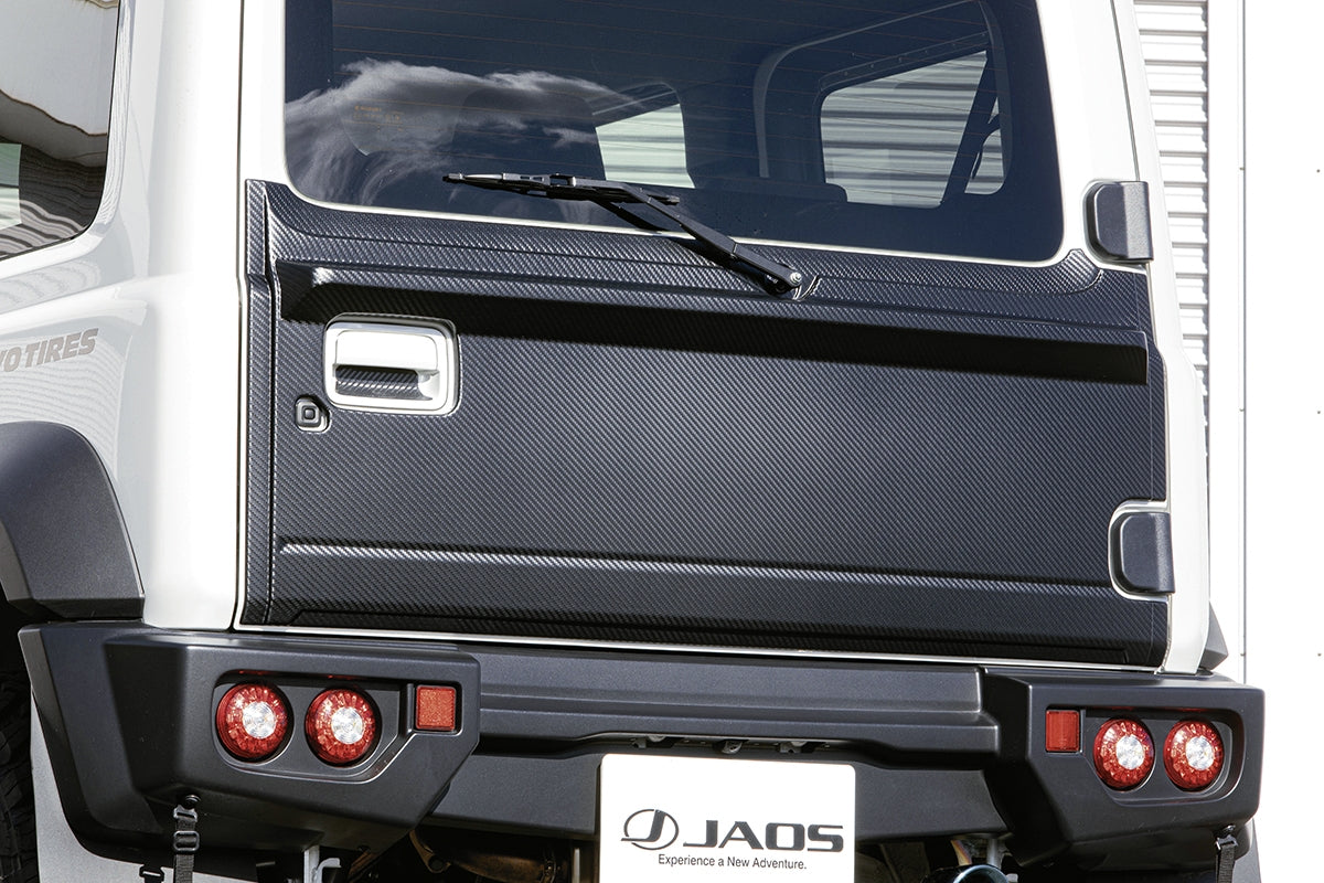 JAOS REAR HATCH GATE PANEL CARBON LOOK FOR SUZUKI JIMNY NOMADE JC74 B097513CL
