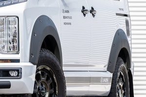 JAOS FENDER GARNISH TYPE-X 9MM PAINTED TOUGH BLACK FOR MITSUBISHI DELICA D:5 (26+) B135307TB