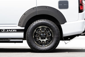 JAOS FENDER GARNISH TYPE-X 9MM PAINTED TOUGH BLACK FOR MITSUBISHI DELICA D:5 (26+) B135307TB