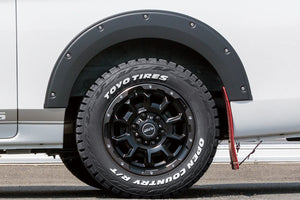 JAOS FENDER GARNISH TYPE-X MATT BLACK FOR NISSAN CARAVAN NV350 B135482MB