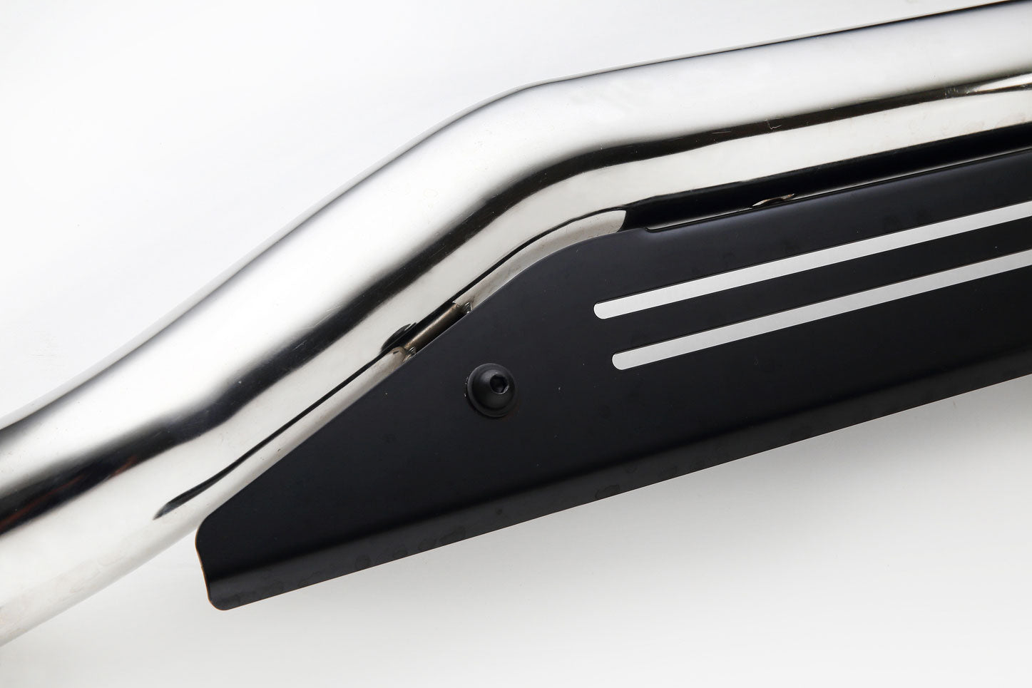 JAOS FRONT SKID BAR 12-15 POLISH BLACK FOR TOYOTA LAND CRUISER 200 B150049B