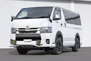 JAOS FRONT SKID BAR POLISH BLACK STANDARD TYPE 3 ~ FOR TOYOTA HIACE 200 B150203B