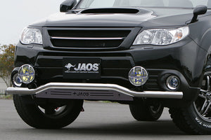 JAOS FRONT SKID BAR POLISH BLACK FOR SUBARU FORESTER SH B150742B