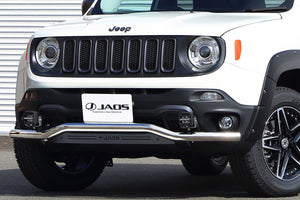 JAOS FRONT SKID BAR POLISH BLACK FOR JEEP RENEGADE B150910B