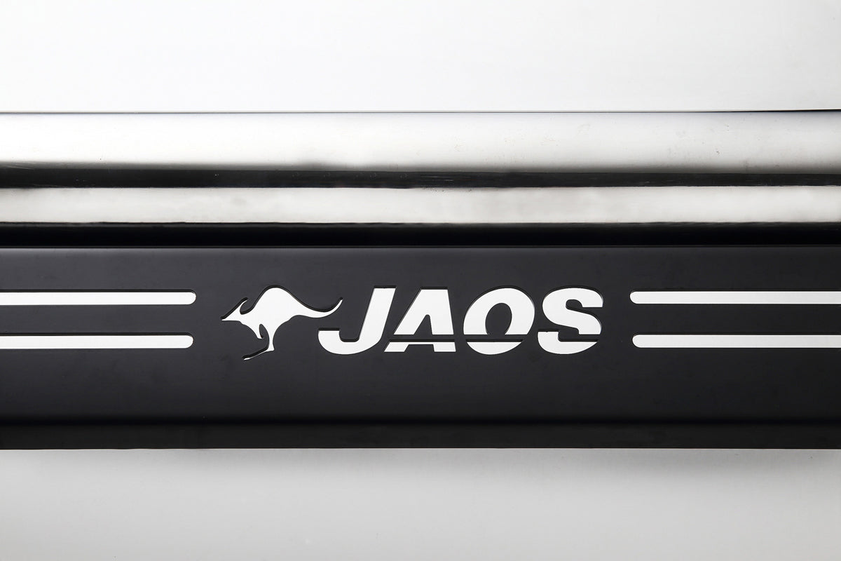 JAOS FRONT SKID BAR POLISH BLACK FOR JEEP RENEGADE B150910B