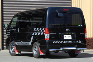 JAOS REAR SKID BAR POLISH BLACK WIDE FOR TOYOTA HIACE 200 B154202B