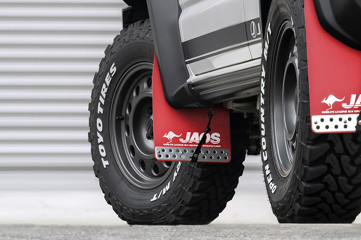 JAOS MUDGUARD III FRONT SET RED FOR SUZUKI JIMNY NOMADE JC74 B621518F
