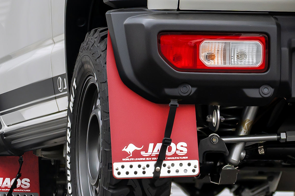 JAOS MUDGUARD III REAR SET RED FOR SUZUKI JIMNY NOMADE JC74 (GENUINE BUMPER ONLY) B621518RZ