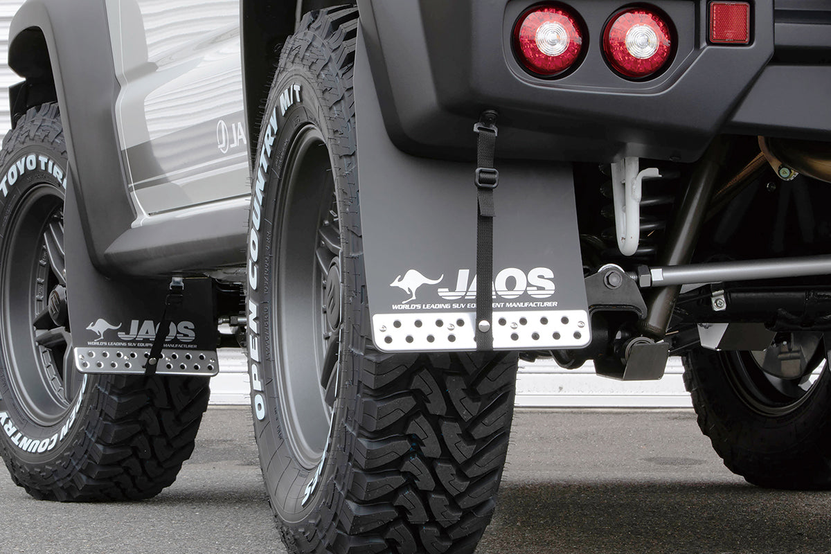 JAOS MUDGUARD III REAR SET, BLACK, FOR SPORT COWL FOR SUZUKI JIMNY JB74 SERIES B622518RB