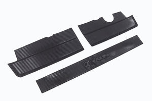 JAOS BACK DOOR SCUFF PROTECTOR CARBON TEXTURE FOR SUZUKI JIMNY JB64 (GENUINE REAR BUMPER) B638513