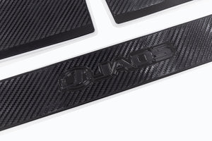 JAOS BACK DOOR SCUFF PROTECTOR CARBON TEXTURE FOR SUZUKI JIMNY JB64 (GENUINE REAR BUMPER) B638513