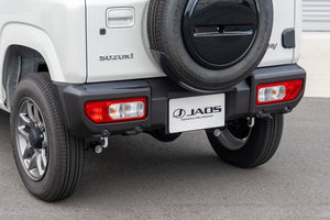 JAOS BACK DOOR SCUFF PROTECTOR CARBON TEXTURE FOR SUZUKI JIMNY JB64 (GENUINE REAR BUMPER) B638513